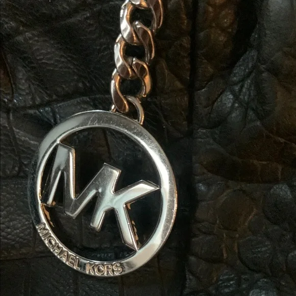 Michael Michael Kors Black Croc-Embossed Bag - Picture 6 of 16